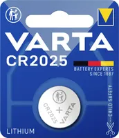 10x Varta Knopfzelle CR2025, 160 mAh, Lithium Coin - 1 Stück | Packung (1 Stück)