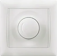 Dimmer Schalter mit Rahmen Unterputz Serie KISS ME weiß