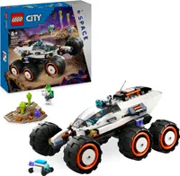 LEGO City Weltraum-Rover mit Außerirdischen, Auto-Set mit Roboter- und Alien-Spielzeug-Figuren, Geburtstagsgeschenk für Jungs und Mädchen ab 6 Jahren, mit 2 Minifiguren und einer Planetenkulisse 60431