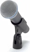 Shure BETA 58A Gesangsmikrofon - Dynamisches Mikrofon mit Supernierencharakteristik für Bühne und Studio, inklusive verstellbarem Stativadapter A25D