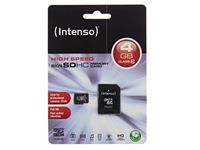 Intenso Class 10 - Pamäťová karta Flash ( adaptér microSDHC/SD v balení ) - 4 GB - Class 10 - microSDHC