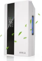KNKA Luftentfeuchter 2.2L, Leise Entfeuchter Raumentfeuchter Elektrisch mit Ablaufschlauch, Automatische Abschaltung, Timer, 25 dB Schlafmodus, Ideal für Wohnung Keller