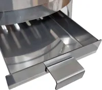 Utschak aus Edelstahl 2mm mit Rauchrohr Timur mit Kazan aus Gusseisen 16L