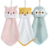 3 Stück Handtuch Hängendes Küchenhandtuch, wasserabsorbierend, Korallensamt, Handtuch, zum Aufhängen,saugfähiger Waschlappen mit Schlaufe
