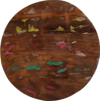 Möbel Tischplatte Ø 60x2,5 cm Rund Altholz Massiv - Schreibtischplatte 370024