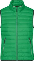 Leichte Daunenweste im klassischen Design fern-green/silver, Gr. S