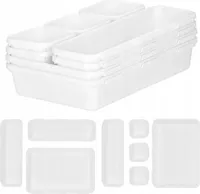 Schubladenorganisator 8Er Set Weiß