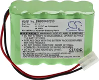 vhbw Akku Ersatz für Cardioline CSA14060, 88888089, 120176, 110176, 6113 für Medizintechnik (2000 mAh, 12 V, NiMH)
