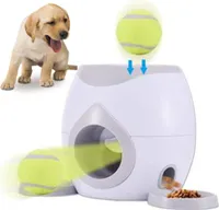 Hundeballwerfer, Automatische Tennisball Ballwurfmaschine für Hunde（Farbe:Grau）
