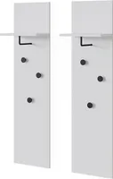 Vicco Garderobe Siri, Set mit 2 Wandgarderoben, Weiß
