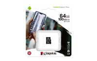 Kingston Karta Pamięci 64Gb Microsdhc Canvas Select Plus Kl. 10 Uhs-I 100 Mb/S