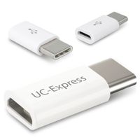 3x Micro USB Adapter  USB C Typ C Stecker wandelt USB 2.0 Typ B zu USB 3.1 Typ C