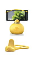 BallPod Tischstativ + SmartFix Smartphone-Halterung Set gelb