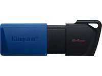 Kingston USB-Stick DataTraveler Exodia M - USB 3.2 Gen 1 (3.1 Gen 1) - 64 GB - Schwarz/Blau