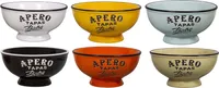 Bunte Aperitifschalen Brasserie Bistrot (6er-Set)