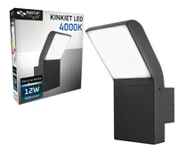 LED Gartenleuchte 23cm 4000K Neutralweiß 550lm 12W 120° IP54 Außenwandleuchte Anthrazit