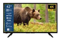 JVC LT-42VU3155 43 Zoll Fernseher/Smart TV (4K Ultra HD, HDR Dolby Vision, Triple-Tuner) - 6 Monate HD+ inklusive