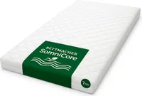 Bettmacher SomniCore 7cm Topper 140x200 cm extrafest mit 7-Zonen-Wellenkern, abnehmbarer Bezug, 60° waschbar