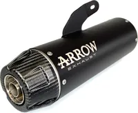 Wydech ARROW REBEL Sip-On do Yamaha XSR700 2021-, stal nierdzewna, czarny (tylko z kolektorem ARROW)