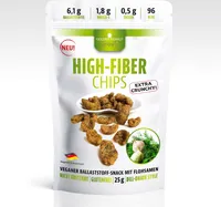 Golden Penaut Gourmet - High-Fiber Chips Dill-Onion Style 25 g Beutel, sättigender Ballaststoff Snack, Omega-3, vegan und glutenfrei