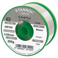 STANNOL Fittingslot 250g D.2,7mm Sn97% Cu3% DIN/EN29459 bleifrei massiv