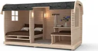 Zahradní domky Camping barrel space Spací prostor JVmoebel