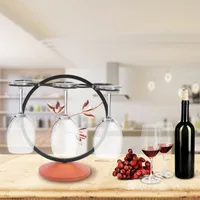 Stojaki na wino Stojak na kieliszki do wina Nowoczesne metalowe kieliszki do wina Uchwyt na kieliszki