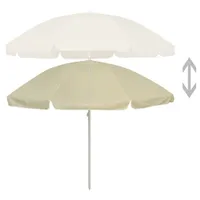 vidaXL Strandschirm Sandgelb 240 cm