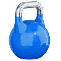 GORILLA SPORTS® Kettlebell Competition - Gewicht 12 kg, aus Massivstahlguss, Blau - Kugelhantel, Wettkampf Hantel, Schwunghantel