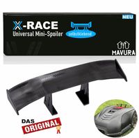 X-RACE Mini Heckspoiler Spoiler Auto Mähroboter KFZ Wings schwarz selbstklebend