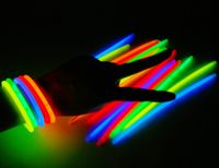 500x Knicklichter Leuchstäbe Glowsticks Neonstab Armreifen 5 Farben Party Neon