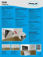 Magnetverschluss für Badewannen, 300x600