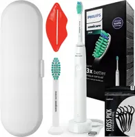 PHILIPS Elektrický zubní kartáček HX3651/13 White + bílé pouzdro + originální nástavec Philips Proresult