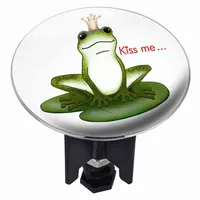 Wenko 21249100 Waschbeckenstöpsel Pluggy Xl Kiss Me - Abfluss - Stopfen, Messing, Kunststoff, Durchmesser 6,2 X 6,5 - 9,5 Cm
