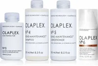 Olaplex Set - Hair Perfector No. 3 + Shampoo No. 4 + Conditioner No. 5 + Bond Smoother No. 6