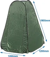 AS Duschzelt 190cm Schuppenzelt PopUp Zelt Toilettenzelt Grün Umkleidezelt Wurfzelt AS