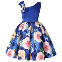KIMODO Kleinkind Baby Mädchen Kleid Einfarbig Blume Muster Kleider Freizeit Urlaub Party Prinzessin Sommerkleid Outfit Kleidung 