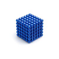 216 Stück Neodym Kugeln-Magnet 5 mm Ø Blau - Puzzle