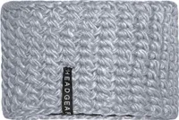 Crocheted Headband Extrabreites Stirnband silver, Gr. one size