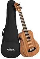 Cascha HH2175 Bass Ukulele Set se systémem snímačů včetně GigBagu