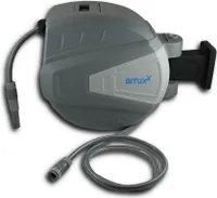 Bituxx® 30 Meter Wand Schlauchtrommel Schlauchaufroller Wasserschlauchaufroller Schlauchbox Automatik (30 m) MS-17757