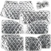 deiwo® Thermomatte komplett Set für Renault Kangoo Baujahr 2008 - 2013 8-tlg Isoliermatte