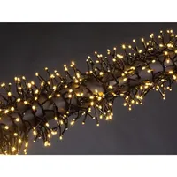 Vellight Merga LED, rozprávkové svetlá, 12 m, 1020 LED, teplá biela, čierny kábel, na vnútorné a vonkajšie použitie,