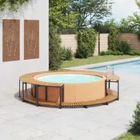 vidaXL Whirlpool-Verkleidung 273x53 cm Akazie Massivholz