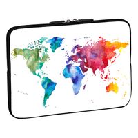 PEDEA Design Schutzhülle Notebook Tasche bis 17,3 Zoll (43,9 cm), Color world