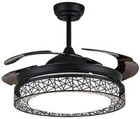 220V 42'' LED stropní ventilátor 4 lopatky se světlem dálkové ovládání ventilátoru Moderní stropní světlo Lustr Ventilátor Světlo Obývací pokoj