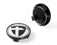 Středová krytka alu kola Ø Ø 56/64 mm Tomason K-009, černý plast, stříbrné logo