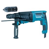 MAKITA HR2630T Młotek świetlny 26 mm, 800 W, 240 V, niebieski, 47 x 30 x 12 cm