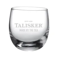 Talisker Rocking Glas mit Logo und Schriftzug, Single Malt Whiskey Whisky Alkohol Drink Glas, 250 ml, 100502