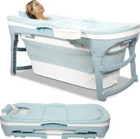 TolleTour Badewanne Erwachsene Faltbare Badewanne Mobil Erwachsene Spa 118x60x50cm